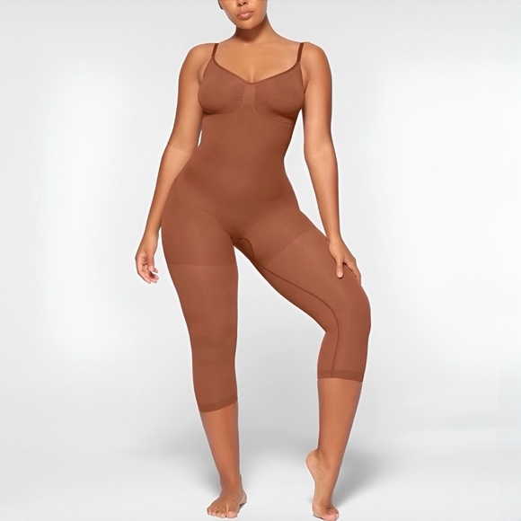 SKIMS Seamless Sculpt Catsuit in Bronze - Picture 1 of 5